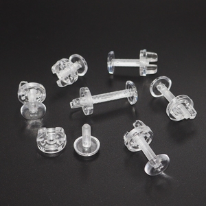 Nút văn phòng phẩm nhựa nút mẹ PC trong suốt tay xoắn vít bướm Nut triển lãm cố định Hỗ trợ khung - Product Image 6