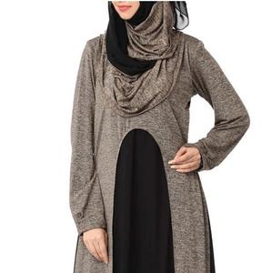 ชุดอาบายะห์แบบใหม่ ปี 2026 ขายส่ง ปรับแต่งได้  อาบายะห์ทันสมัยสำหรับผู้หญิงมุสลิม  ชุดเดรสยาวสไตล์อิสลาม สีน้ำตาลและสีดำ  มีจำหน่าย - Product Image 3