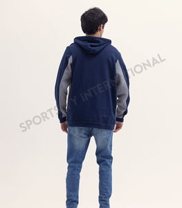 Sweat-shirts à fermeture éclair unisexes 100% coton, couleur unie, polaire d'hiver, sweat-shirts à capuche brodés, streetwear imprimé, décontracté, uni, teinture unie - Product Image 4