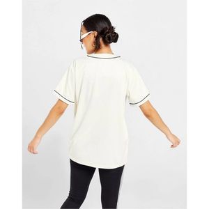 Camiseta de Béisbol Raglán Personalizada en Blanco, 100% Poliéster, con Botones, Antibacteriana, de Secado Rápido y Transpirable, Ronpex - Product Image 2