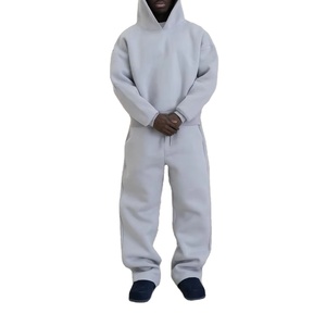 Ensemble de survêtement deux pièces personnalisé pour homme, sweat-shirt à capuche et pantalon de jogging, qualité supérieure, idéal pour le fitness - Product Image 4