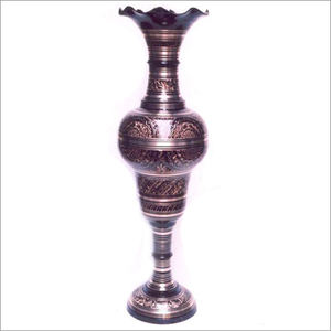 แจกันดอกไม้ทองเหลืองวินเทจคุณภาพสูง ลายดอกไม้แบบอาหรับ สลักลายขัดเงา สำหรับตกแต่งบ้านและโต๊ะ - Product Image 5