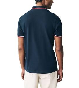 Polo de luxe pour hommes en coton respirant coupe régulière anti-rétrécissement idéal disponible dans une gamme de couleurs athlétiques à manches courtes - Product Image 2