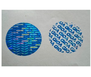 Papier adhésif holographique de haute qualité, étiquettes autocollantes rondes 3D personnalisées pour l'emballage et la protection de la marque - Product Image 3