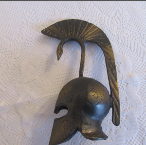 Romano troyano gladiador Guerrero serpiente casco bronce estilo mano campana griego Esparta antiguo romano corintio acero - Product Image 2