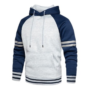 เสื้อฮู้ดผู้ชายแบบสวมหัวสำหรับฤดูใบไม้ร่วง ผลิตตามสั่งขายส่ง OEM สีพื้น ผ้าฝ้ายฟลีซ 100% ระบายอากาศได้ดี พิมพ์ลาย คอกลม - Product Image 3