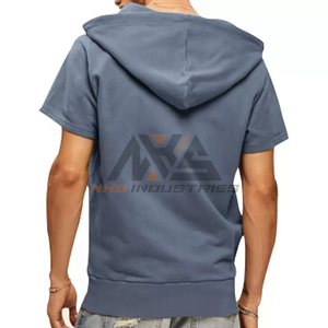 เสื้อยืดออกกำลังกายแขนสั้นมีฮู้ดของผู้ชายเสื้อยืดออกกำลังกายที่ทันสมัยสำหรับฝึกซ้อมฤดูร้อนและพักผ่อน - Product Image 6