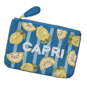 Top porte-monnaie fait à la main perlé CAPRI broderie nouveau Design fantaisie élégant à la mode luxe belle mignon de l'inde - Product Image 1