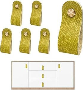 Nouveau Style double fonction en cuir poignées de traction poli amour Style doux en cuir meubles tiroir porte tirer bouton pour chambre - Product Image 2