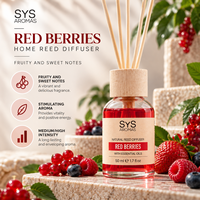 Diffuseur de parfum aux baies rouges en marque privée 50ml OEM |   Parfum d'ambiance fruité |   Fabriqué en Espagne UE
