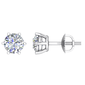 Super qualité 10K diamant boucles d'oreilles pour hommes or blanc indien exportateur conception de bijoux prix en vrac - Product Image 2