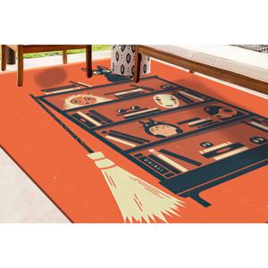 พรมพิมพ์ลายแบบนามธรรม ตกแต่งภายในบ้านสไตล์โมเดิร์น หนานุ่ม ทำความสะอาดง่าย พร้อมพรมขนสั้น - Product Image 2