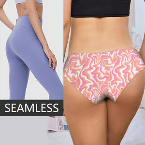 Sous-vêtements pour femmes en coton de bambou imprimés avec un logo personnalisé, taille mi-haute, tissu fin et doux, confort quotidien, fabrication ODM - Product Image 2