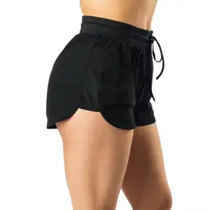 Celana pendek ringan wanita, tersedia semua jenis poliester dan katun dengan ikat pinggang elastis celana olahraga