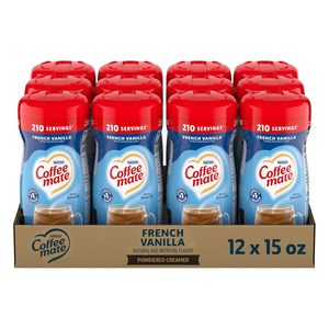 Crema para Café Coffee Mate de Nestlé, Vainilla Francesa, Crema en Polvo No Láctea, Envase de 15 oz (Paquete de 12) - Product Image 4