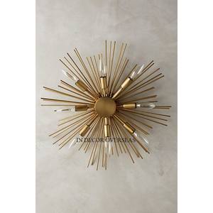 Texture martelée de haute qualité plaqué or de qualité supérieure en métal fait mural maison intérieur décoratif bougeoir appliques - Product Image 5