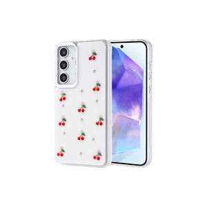Coque de téléphone antichoc en silicone transparent brillant effet marbre TPU de luxe pour Samsung Galaxy A35 Plus - Product Image 1