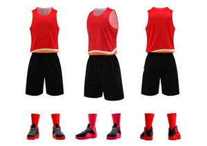 Uniforme de basket-ball pour hommes, logo personnalisé par sublimation, commande d'équipe, maillot de basket-ball de qualité supérieure pour hommes et enfants, vente en gros - Product Image 4