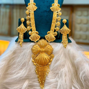 2024 Best Buy Ready 24K Gold Plated Vintage Style Fashion Jewelry <b>Set</b> Indian Manufacturer Inspired Comoros Mayotte-Copper Quick - Product Image 1