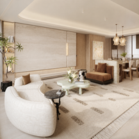 Service complet de design d'intérieur et d'approvisionnement en mobilier pour les projets d'appartements, d'hôtels et de villas de luxe