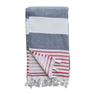 Terry back Peshtemal Turkish Towels, Hammam Towel Turkey Wholesale - Beach Blanket Premium Terryback with Tassels Sand Free