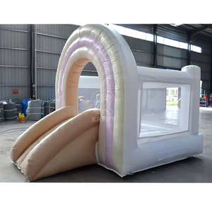 บ้านลมสีขาวราคาโรงงานจีน บ้านเด้งดึ๋งสำหรับงานแต่งงาน ปราสาทลม PVC สำหรับเด็กและผู้ใหญ่สำหรับงานปาร์ตี้ - Product Image 3