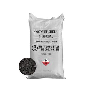 Charbon de coco Lintas Era (charbon noir) - Charbon actif pour usage industriel - Vente en gros Thaïlande - Haute qualité - 2,5 % de cendres - Product Image 1