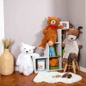Nanuq der Eisbär riesiger Plüsch 100 cm - Made in France - Riesenweißer Plüsch-Teddybär - weiche Spielzeuggeschenke für Kinder