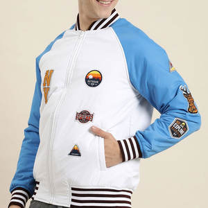 Nouvel arrivage de veste Lettermen pour hommes en polaire pure de couleur unie dernier style veste universitaire beau look 300GSM - Product Image 1