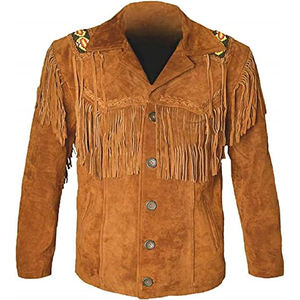 New Design Comfortable Best Selling <b>Men's</b> Fashion Leather <b>Jacket</b> Fringe <b>Jacket</b> Western <b>Jacket</b> <b>for</b> Winter Fall <b>Summer</b> Fully Lined - Product Image 1