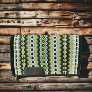 Couverture de selle en laine artisanale de qualité supérieure pour Western Trail Riding Barrel Racing & Show Jumping avec doublure en polycoton - Product Image 1