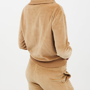 Conjuntos de ropa de jogging personalizada para hombre de algodón de alta calidad Diseño de logotipo personalizado Chándales de color beige en blanco liso Tallas grandes Invierno - Product Image 4