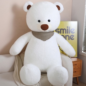 HECION Noël ours en <span class=keywords><strong>peluche</strong></span> grande taille géant ours en <span class=keywords><strong>peluche</strong></span> en <span class=keywords><strong>peluche</strong></span> Animal en <span class=keywords><strong>peluche</strong></span> doux câlin poupée dormir cadeau décoration de noël - Product Image 1