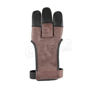 Gants de tir à l'arc avec logo personnalisé en gros Nouveaux gants de tir sportif en cuir au prix d'usine - Product Image 1