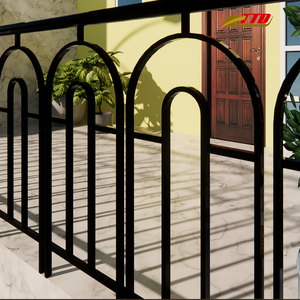 Rampes de balcon décoratives en fer forgé avec finitions enduites de poudre pour espaces extérieurs modernes et intérieurs personnalisés - Product Image 5