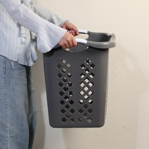 New Nhựa Giặt giỏ <span class=keywords><strong>Stackable</strong></span> quần áo giỏ giặt cản trở cho phòng ngủ thoáng khí không thấm nước lưu trữ container - Product Image 2