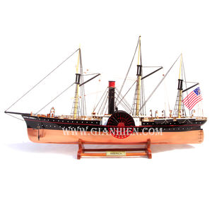 Gia Nhien Manufacturer's Custom Design High Quality Tall Ship <b>Model</b> for Home Decor Low MOQ Central America SS with <b>Wood</b> Material - Product Image 1