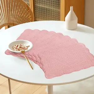 Napperons matelassés 13x18 pouces napperons rectangulaires pour Table de cuisine 100% coton tissu