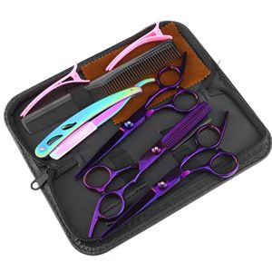 Kit de pelo para el hogar de 6,0 pulgadas, popular nuevo diseño de moda, tijeras de peluquero de belleza, tijeras planas, tijeras para el pelo de dientes - Product Image 6