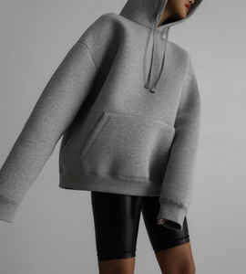 Sudadera con capucha de gran tamaño con cremallera y forro polar de algodón 600 GSM 100% para hombre de invierno con estampado personalizado-Servicio OEM - Product Image 6