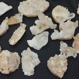Himachal crysta ดินสอแหลมธรรมชาติ Geode คลัสเตอร์แร่ธาตุครอบครัวพีซีจากอินเดีย - Product Image 1
