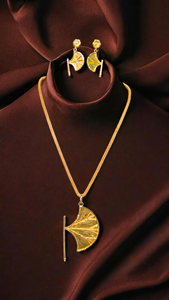 Vente chaude 2025 Collier Boucles D'oreilles Ensemble Avec 22Ct Plaqué Or Style Traditionnel Collier Boucles D'oreilles Ensemble Pour Les Femmes Porter Des Bijoux - Product Image 3