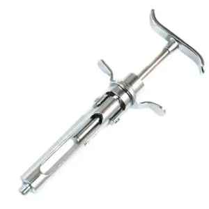 Jeringa de Anestesia Profesional Manual Reutilizable con Certificación CE, de Acero Inoxidable, con Empuñadura Ergonómica Acolchada, Herramienta Inyectora para - Product Image 2