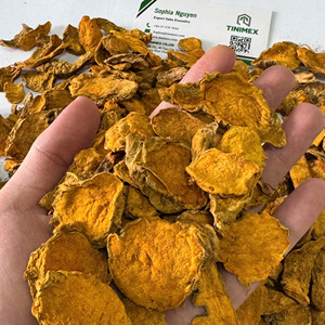 Curcuma Essiccata/Rebanadas secas Cúrcuma/Kanso Ukon-Cúrcuma natural de Vietnam Vida útil de 2 años Marca TINIMEX 25/30kg Embalaje - Product Image 4
