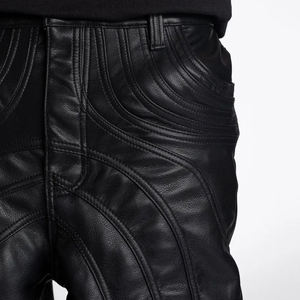 Pantalones de Cuero de Alta Calidad, Estilo Motero, Textura Suave, Costuras Resistentes, Esenciales para un Look Casual y Formal, a la Moda - Product Image 6