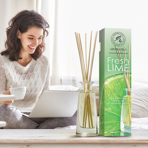Diffuseur de parfum Aromatika Lime 100 ml avec huile essentielle d'agrumes naturelle, parfum d'ambiance frais et durable - Product Image 5