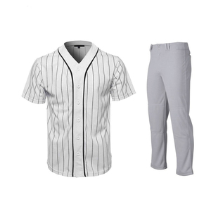 Ensemble d'uniformes de baseball pour hommes, vêtements d'équipe personnalisés de grande taille, meilleure vente d'uniforme respirant personnalisé par la norme internationale - Product Image 1