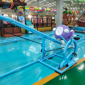 Pédale humaine pour enfants Roller Coster Parc d'attractions Manèges Équipement Pédale Mini Navette Roller Coaster à vendre - Product Image 4