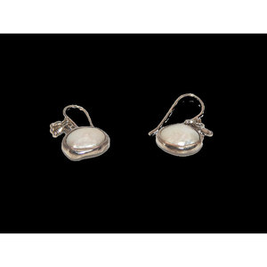 Orecchini pendenti barocchi di perle d'acqua dolce 925 in argento Sterling e rame a goccia Design alla moda stile religioso classico - Product Image 3