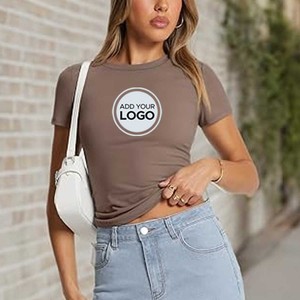 Classiques dames T-Shirt dames épaule étendue Tee femmes T-shirts Original T-shirt femme - Product Image 6